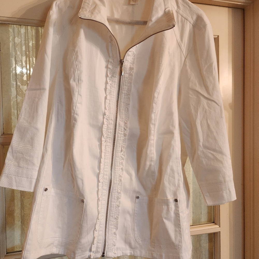 Women's White Jacket By Cjbanks